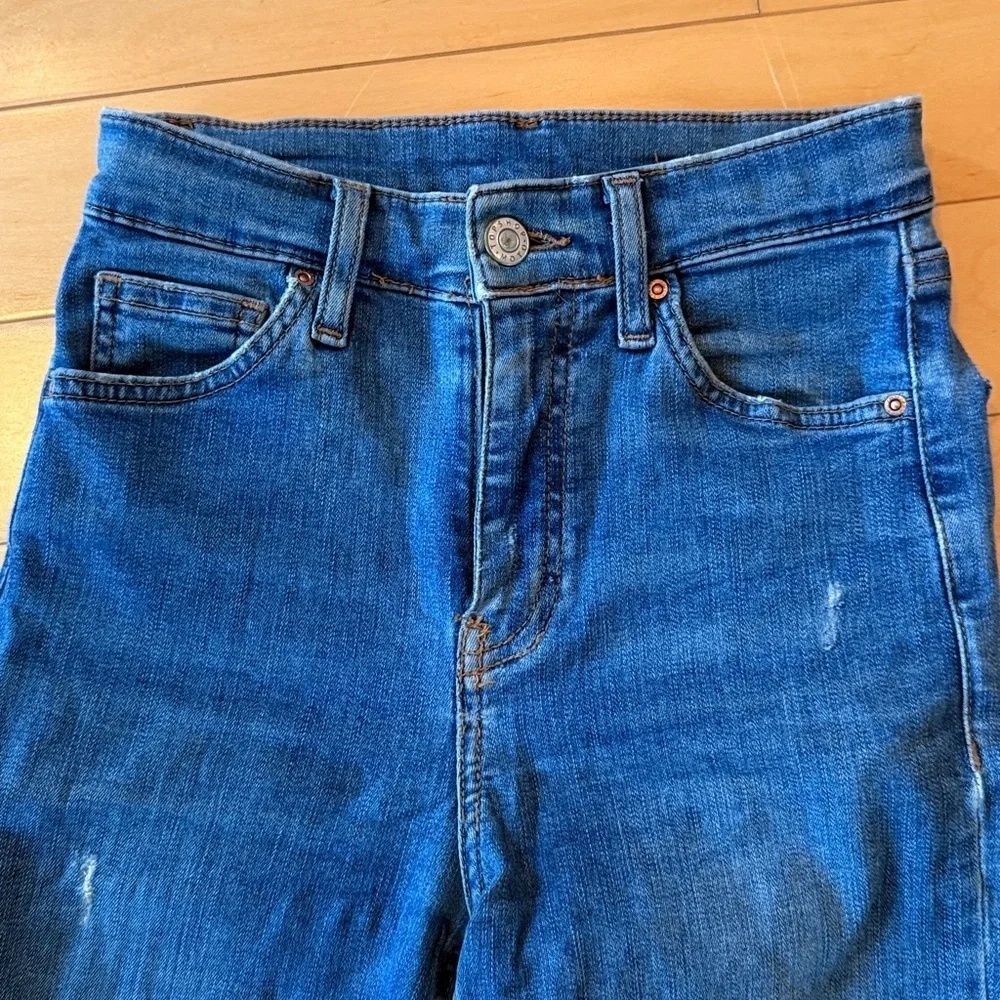 TopShop distressed Moto, skinny jeans